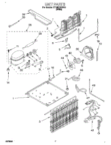 04 - Unit parts for Roper Refrigerator RT18EKREW00 from AppliancePartsPros.com