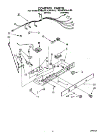 07 - Control parts for Roper Refrigerator RS20CKXAL02 from AppliancePartsPros.com