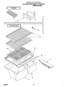 05 - Shelf, Lit / Optional parts for Roper Refrigerator RT17DKXBL00 from AppliancePartsPros.com