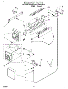 11 - Icemaker, Lit / Optional parts for Roper Refrigerator RS22BRXDW01 from AppliancePartsPros.com