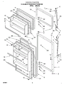 02 - Door parts for Roper Refrigerator RT14DMXDN00 from AppliancePartsPros.com