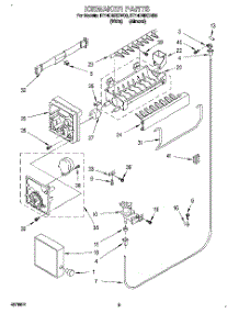 05 - Icemaker parts for Roper Refrigerator RT14DMXDN00 from AppliancePartsPros.com