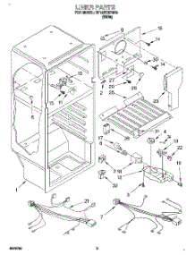03 - Liner, Lit / Optional parts for Roper Refrigerator RT14EKRDW00 from AppliancePartsPros.com