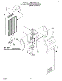 06 - Air Flow parts for Roper Refrigerator RS20EKXBL00 from AppliancePartsPros.com
