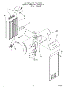 04 - Air Flow parts for Roper Refrigerator RS20AQXFW01 from AppliancePartsPros.com