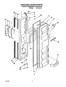 07 - Freezer Door parts for Roper Refrigerator RS22BRXBW00 from AppliancePartsPros.com