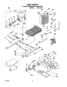 09 - Unit parts for Roper Refrigerator RS22BRXBW00 from AppliancePartsPros.com