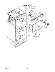 02 - Liner parts for Roper Refrigerator RT25BKXAW00 from AppliancePartsPros.com
