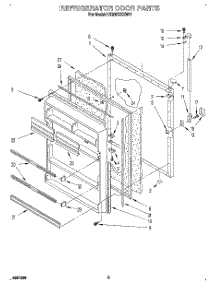 07 - Refrigerator Door, Lit / Optional parts for Roper Refrigerator RT20CKXXW01 from AppliancePartsPros.com