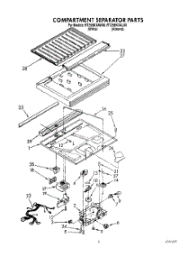 03 - Compartment Separator parts for Roper Refrigerator RT25BKXAW00 from AppliancePartsPros.com