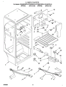 02 - Liner, Lit\Optional parts for Roper Refrigerator RT14GDXBL10 from AppliancePartsPros.com