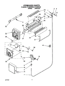 05 - Icemaker parts for Roper Refrigerator RT14DMXBL00 from AppliancePartsPros.com