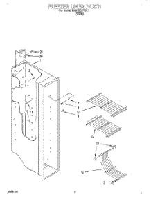 03 - Freezer Liner parts for Roper Refrigerator RS20EKXFW01 from AppliancePartsPros.com