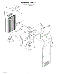 10 - Air Flow parts for Roper Refrigerator RS22AQXGW03 from AppliancePartsPros.com