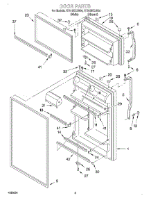 02 - Door parts for Roper Refrigerator RT21SKXJN00 from AppliancePartsPros.com