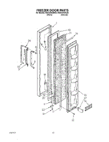 06 - Freezer Door parts for Roper Refrigerator RS20CKXAL00 from AppliancePartsPros.com