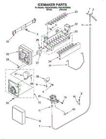 Ice Maker / Optional parts for Roper Refrigerator RS22AQXGN03 from AppliancePartsPros.com