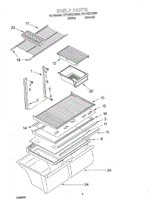05 - Shelf, Optional parts for Roper Refrigerator RT21SKXJN00 from AppliancePartsPros.com