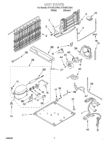 04 - Unit parts for Roper Refrigerator RT21SKXJW00 from AppliancePartsPros.com