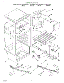 03 - Liner, Lit / Optional parts for Roper Refrigerator RT14DKYGW00 from AppliancePartsPros.com