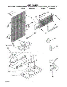 04 - Unit parts for Roper Refrigerator RT14DKYBL00 from AppliancePartsPros.com