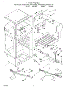 03 - Liner, Lit / Optional parts for Roper Refrigerator RT14DKYFW02 from AppliancePartsPros.com