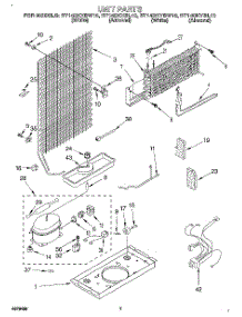 04 - Unit parts for Roper Refrigerator RT14DKYBW10 from AppliancePartsPros.com