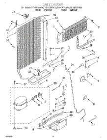 04 - Unit parts for Roper Refrigerator RT14DKYEN00 from AppliancePartsPros.com