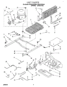 06 - Unit parts for Roper Refrigerator RT22AKXBL00 from AppliancePartsPros.com
