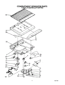 03 - Compartment Separator parts for Roper Refrigerator RT14DKYYW00 from AppliancePartsPros.com
