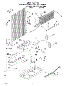 04 - Unit parts for Roper Refrigerator RT14ZKXKZ01 from AppliancePartsPros.com