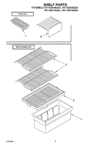 05 - Shelf, Optional parts for Roper Refrigerator RT14ZKXKQ01 from AppliancePartsPros.com