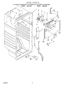 02 - Liner parts for Roper Refrigerator RT14DKXEW00 from AppliancePartsPros.com