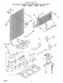 04 - Unit parts for Roper Refrigerator RT14DKXFN01 from AppliancePartsPros.com