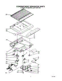 03 - Compartment Separator parts for Roper Refrigerator RT14DKXYW01 from AppliancePartsPros.com