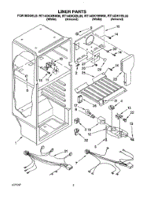 03 - Liner, Lit / Optional parts for Roper Refrigerator RT14DKXBW00 from AppliancePartsPros.com