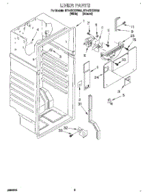 02 - Liner parts for Roper Refrigerator RT14ZKXDW02 from AppliancePartsPros.com
