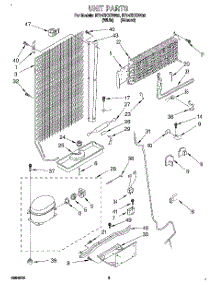 04 - Unit parts for Roper Refrigerator RT14ZKXDW02 from AppliancePartsPros.com