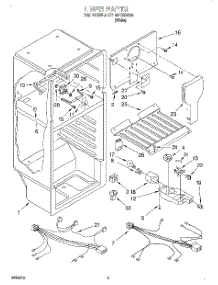 03 - Liner parts for Roper Refrigerator RT14BKXGW02 from AppliancePartsPros.com
