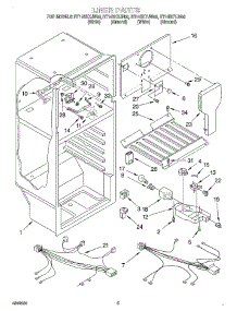 03 - Liner parts for Roper Refrigerator RT14DKXJN00 from AppliancePartsPros.com