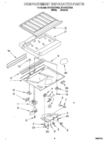 03 - Compartment Separator parts for Roper Refrigerator RT14ZKXDN02 from AppliancePartsPros.com