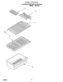 06 - Shelf, Lit / Optional parts for Roper Refrigerator RT14ZKXDN02 from AppliancePartsPros.com