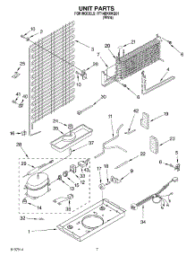 04 - Unit parts for Roper Refrigerator RT14BKXKQ01 from AppliancePartsPros.com