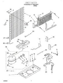 04 - Unit parts for Roper Refrigerator RT14BKXGW01 from AppliancePartsPros.com
