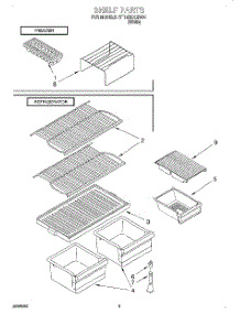 05 - Shelf, Lit / Optional parts for Roper Refrigerator RT14BKXGW01 from AppliancePartsPros.com