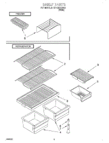05 - Shelf, Lit / Optional parts for Roper Refrigerator RT14BKXGW00 from AppliancePartsPros.com