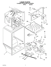 05 - Liner parts for Roper Refrigerator RT21AKXKT00 from AppliancePartsPros.com