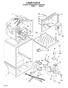 05 - Liner parts for Roper Refrigerator RT18AKXKT00 from AppliancePartsPros.com
