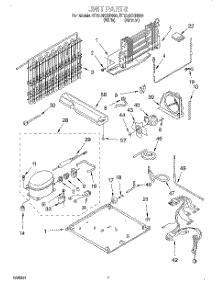 04 - Unit parts for Roper Refrigerator RT21AKXHN00 from AppliancePartsPros.com