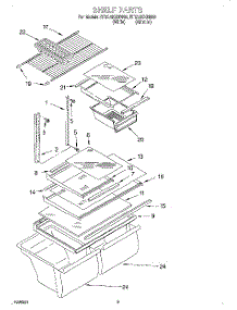 05 - Shelf, Optional parts for Roper Refrigerator RT21AKXHN00 from AppliancePartsPros.com